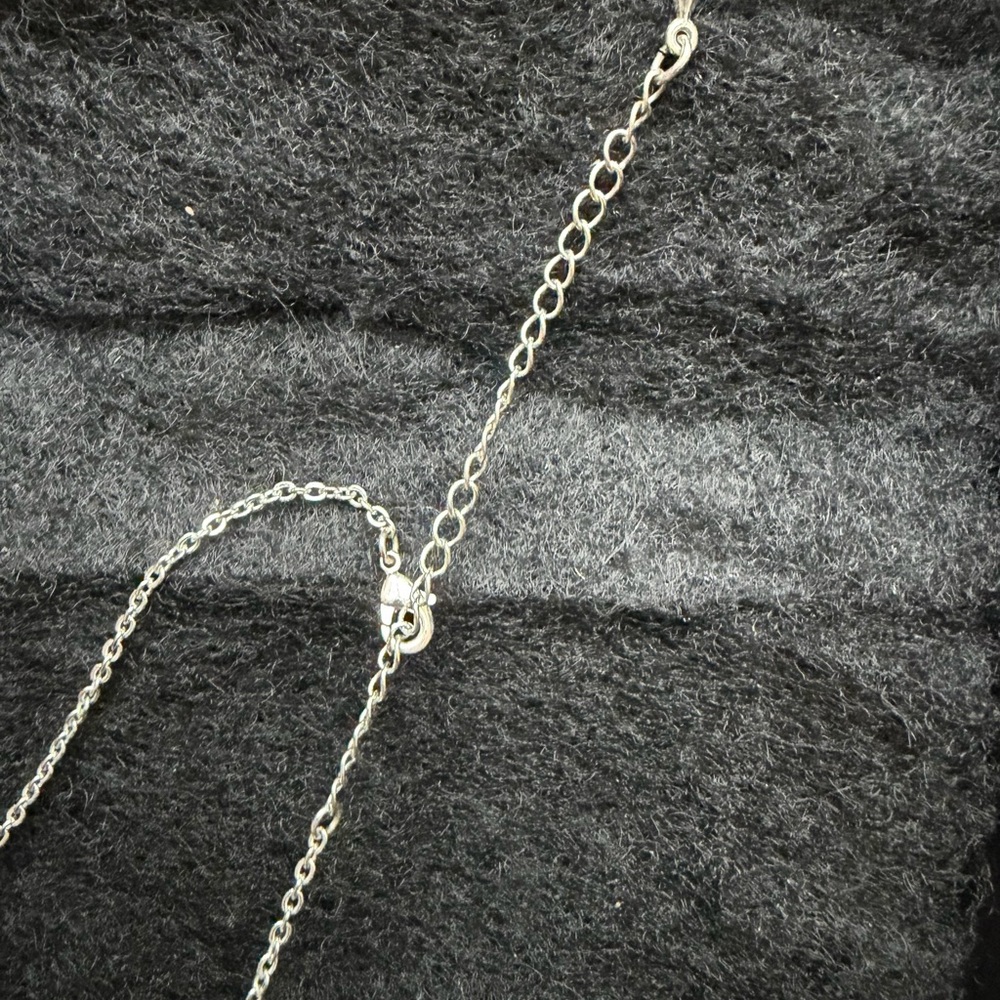 Sparkling Stainless Steele “S” Initial Necklace Like New! - Picture 2 of 5